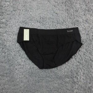 Boody Midi Briefs Underwear Womens 3XL Black Bamboo Viscose Stretch Seamless NWT